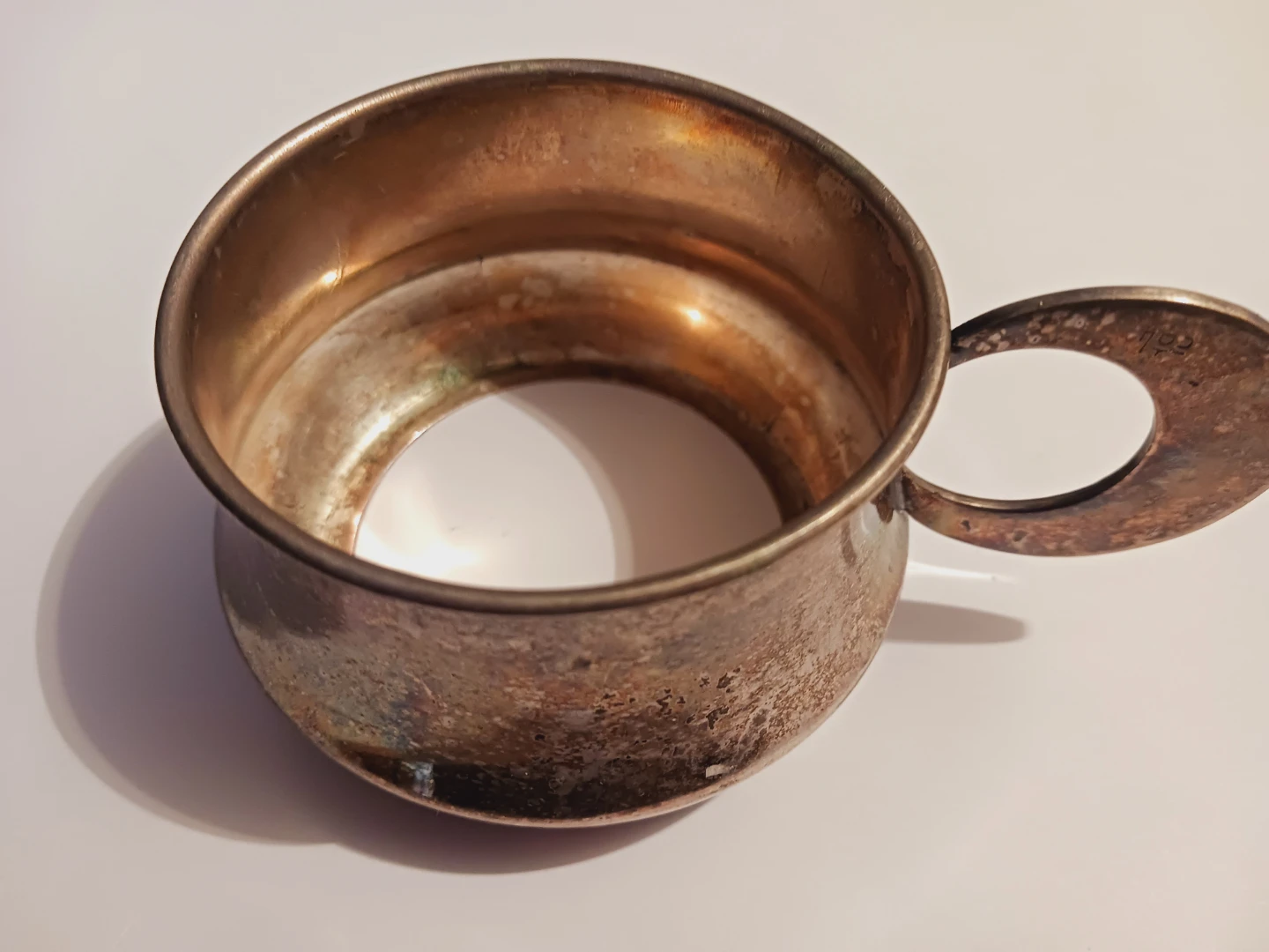 Cute Vintage Silver Cup Holder - photo 2