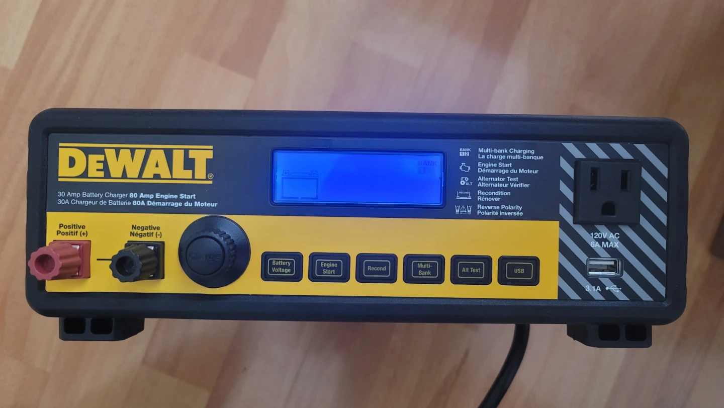 DeWalt 30A Battery Charger and 80A Engine Start