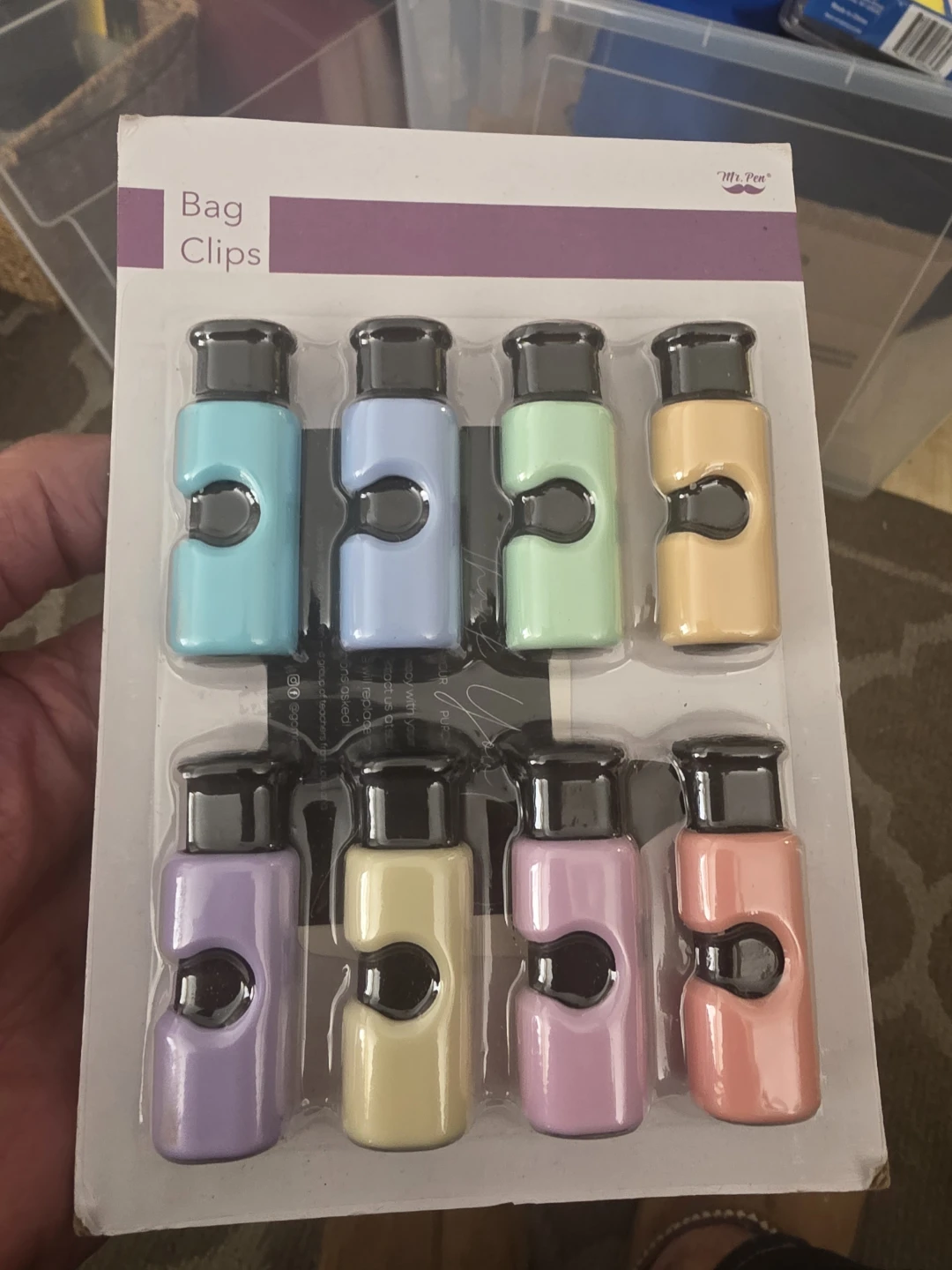 Mr. Pen Bag Clips - Set of 8