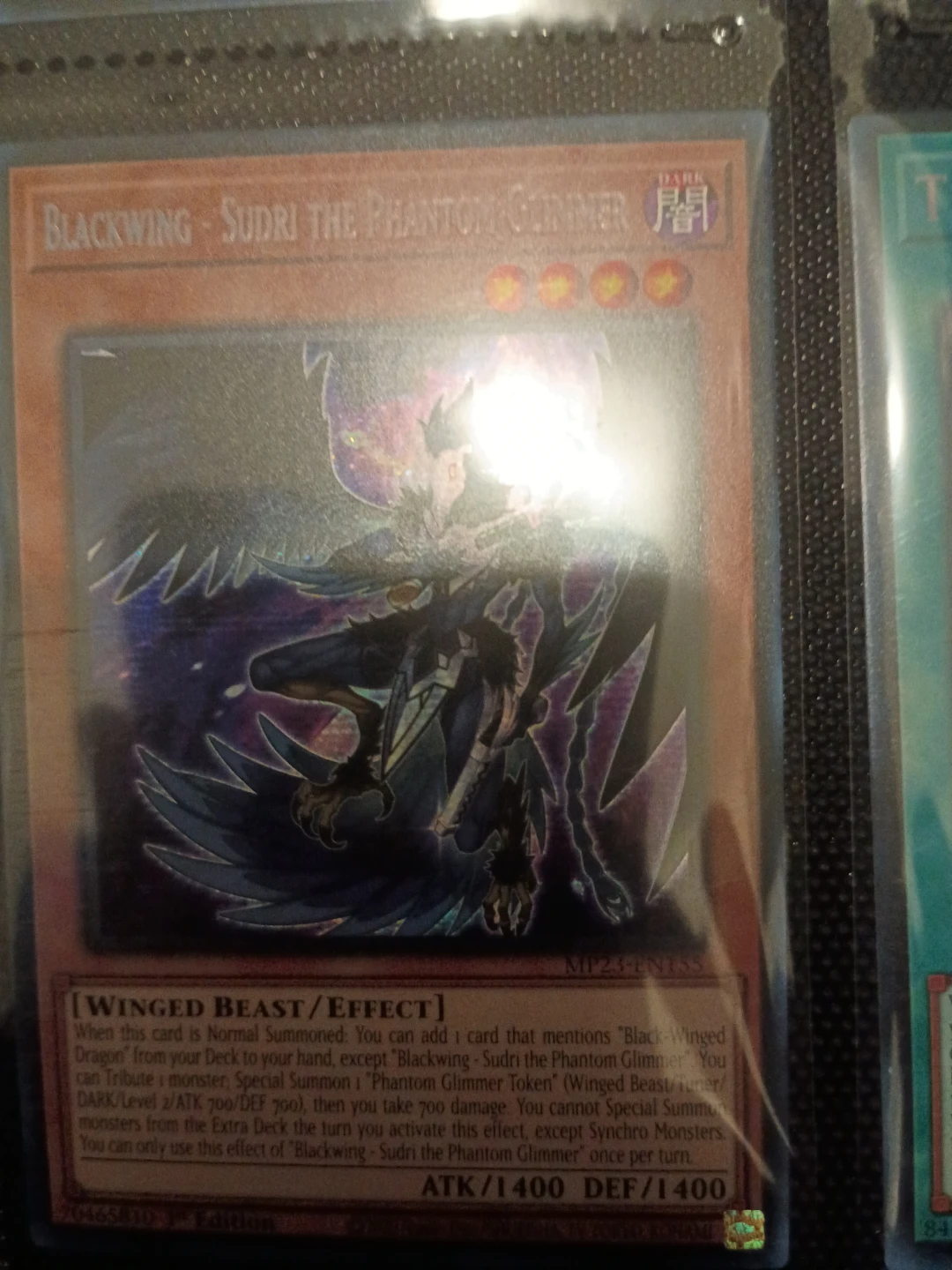 Blackwing - Sudri the Phantom Glimmer Yu-Gi-🏈 Card