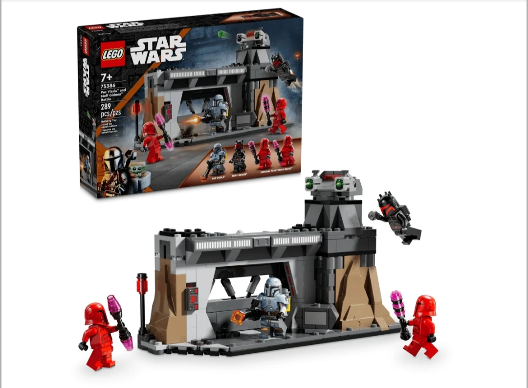 🥳NEW🤩 LEGO 75386 Star Wars Paz Vizsla & Moff Gideon Battle Set