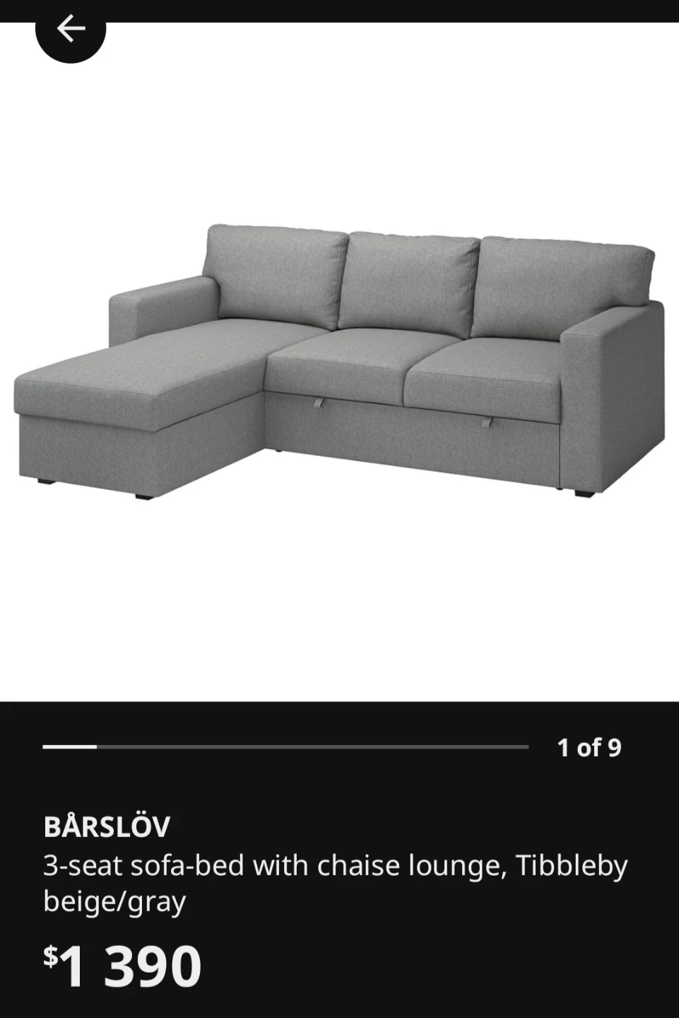 Excellent Condition IKEA Sofa Bed – Double / Queen Size - photo 2