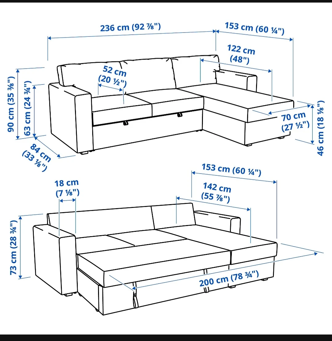 Excellent Condition IKEA Sofa Bed – Double / Queen Size - photo 3