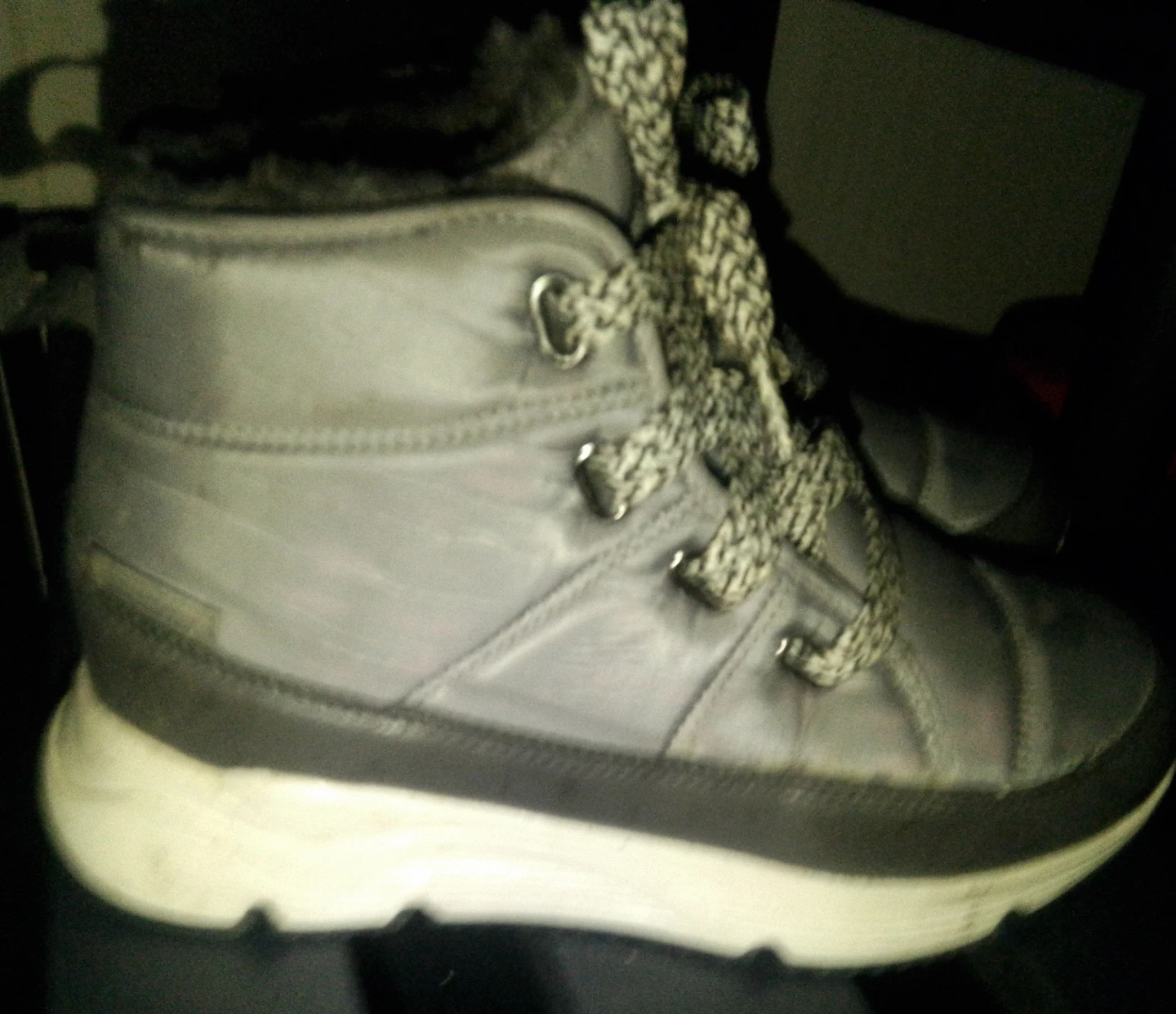 Waterproof Size 8 Grey Winter Snow Joggers with Fur Lining - photo 3