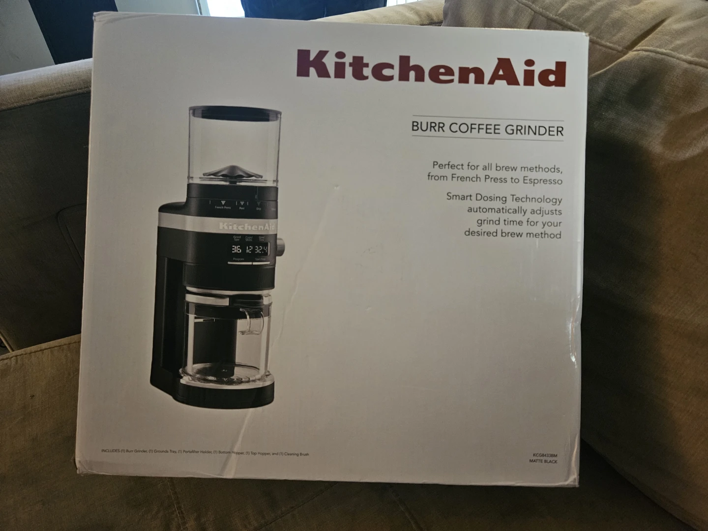 KitchenAid Burr Coffee Grinder Matte Black