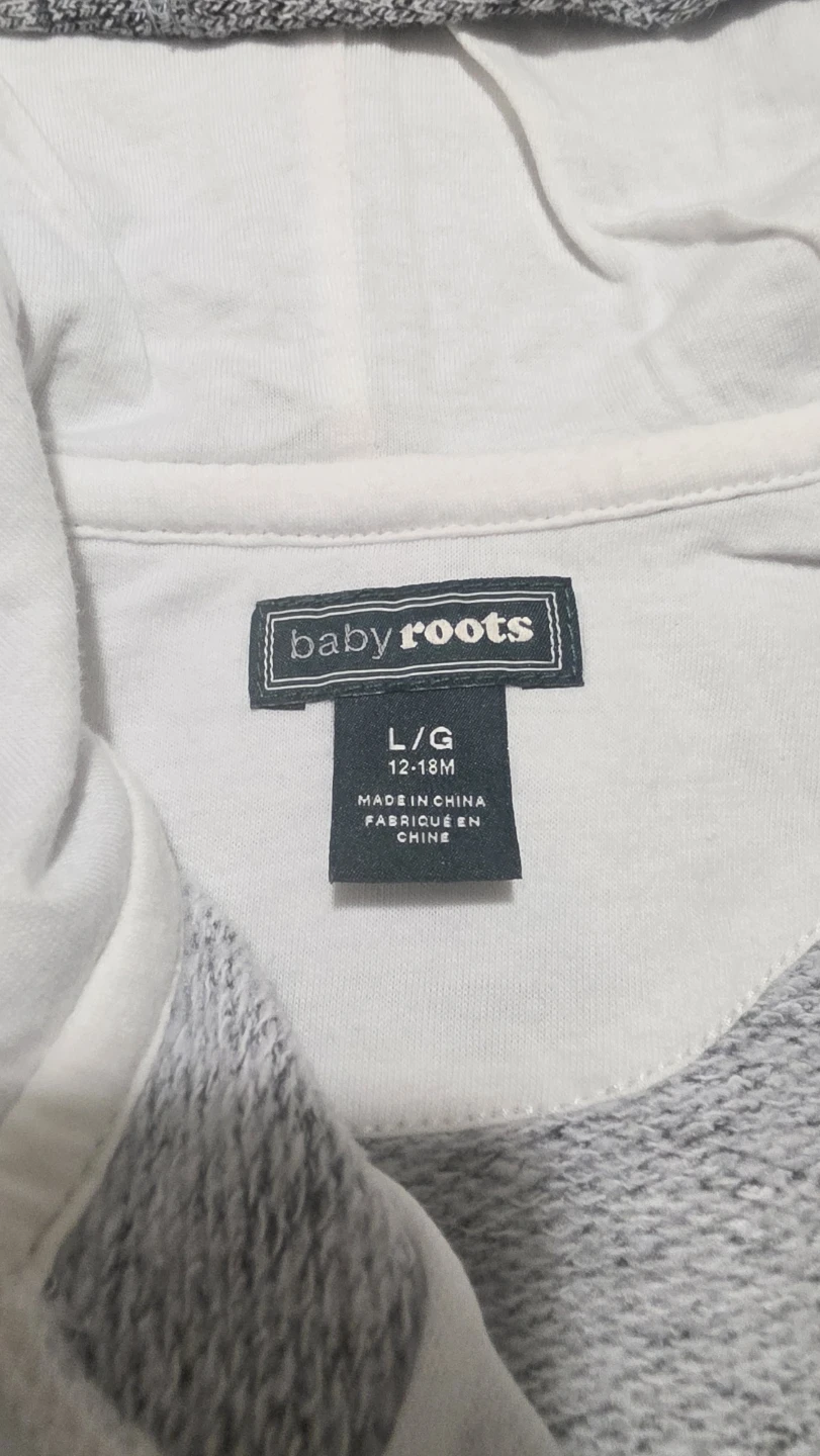 Baby Roots hooded romper grey - photo 2