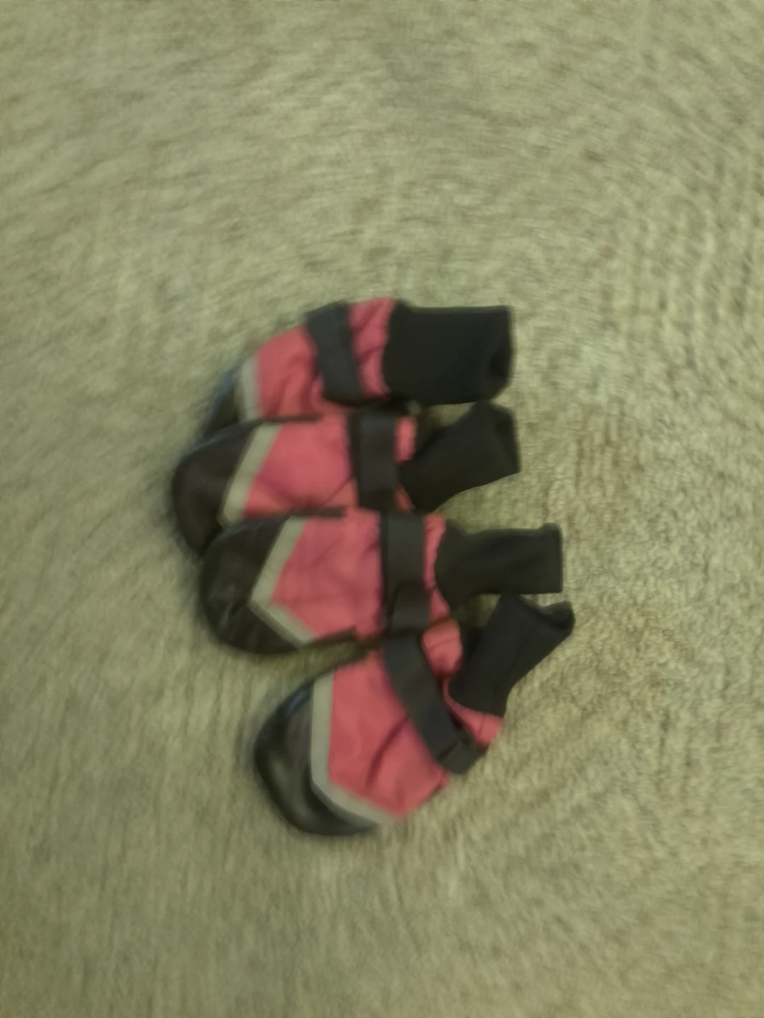 Pink and Black Dog Boots