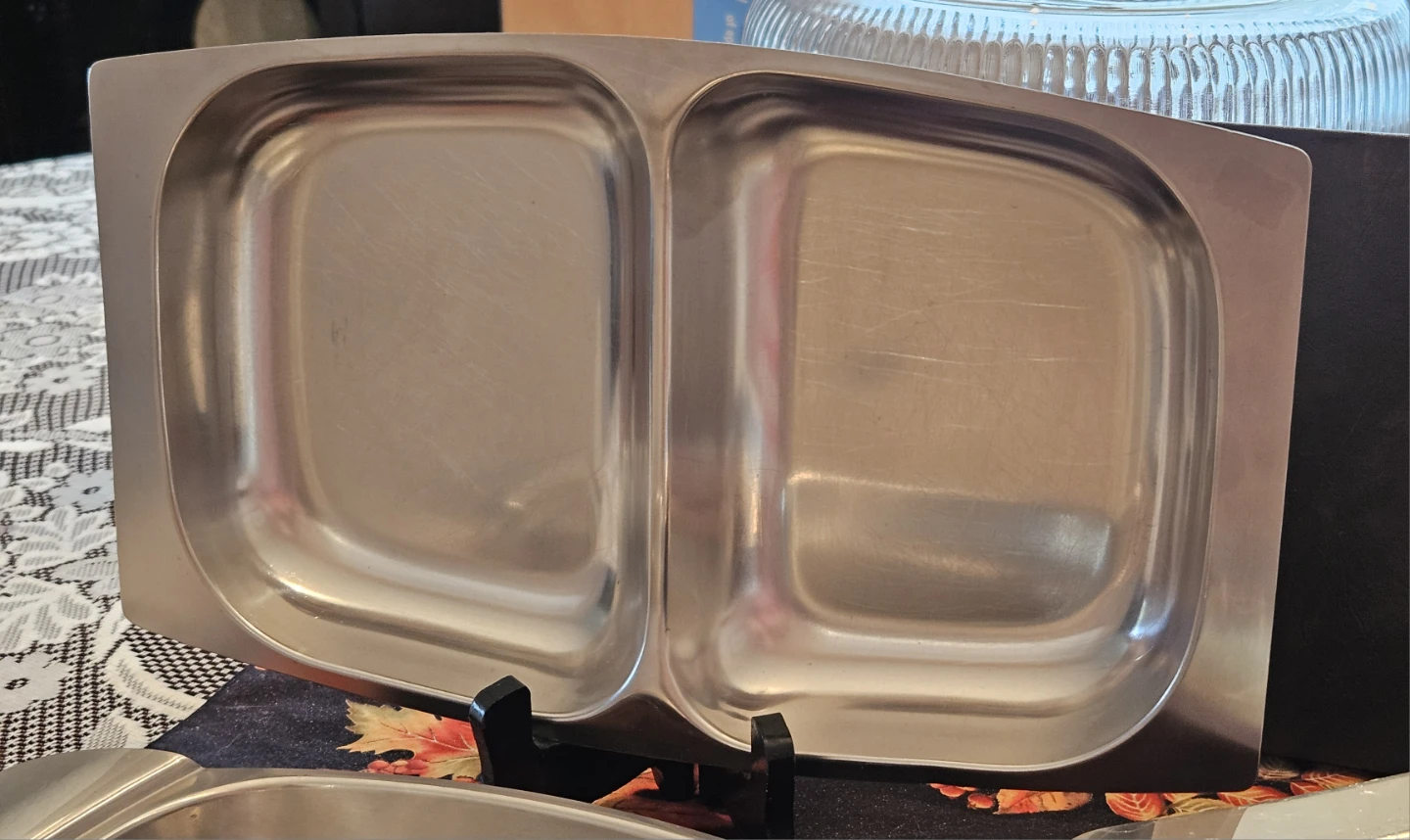 MCM Stainless Steel 3-Piece Buffet Serving Set - photo 4