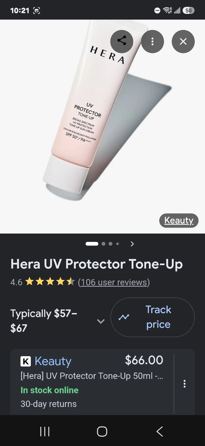 Hera UV Protector Tone-Up SPF 50+ 50ml - photo 3