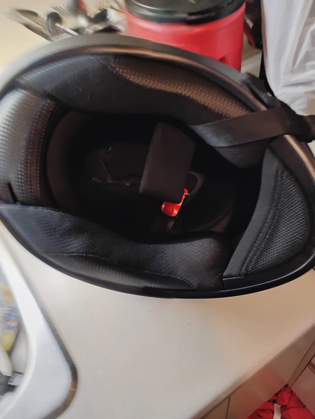 Matte Black Motorcycle Helmet with Iridescent Visor - photo 3