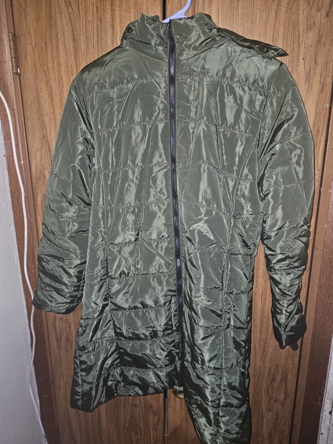 Olive Green Puffer Jacket