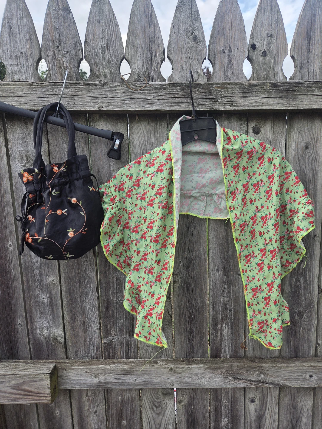 100th day of kindergarten Floral Drawstring Bag and Scarf Set