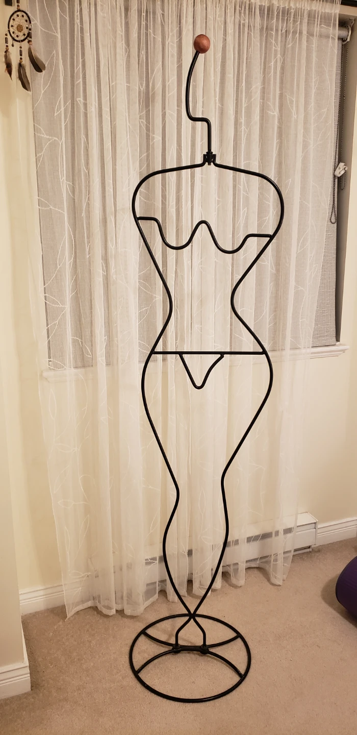 Metal Wire Female Mannequin Display Stand