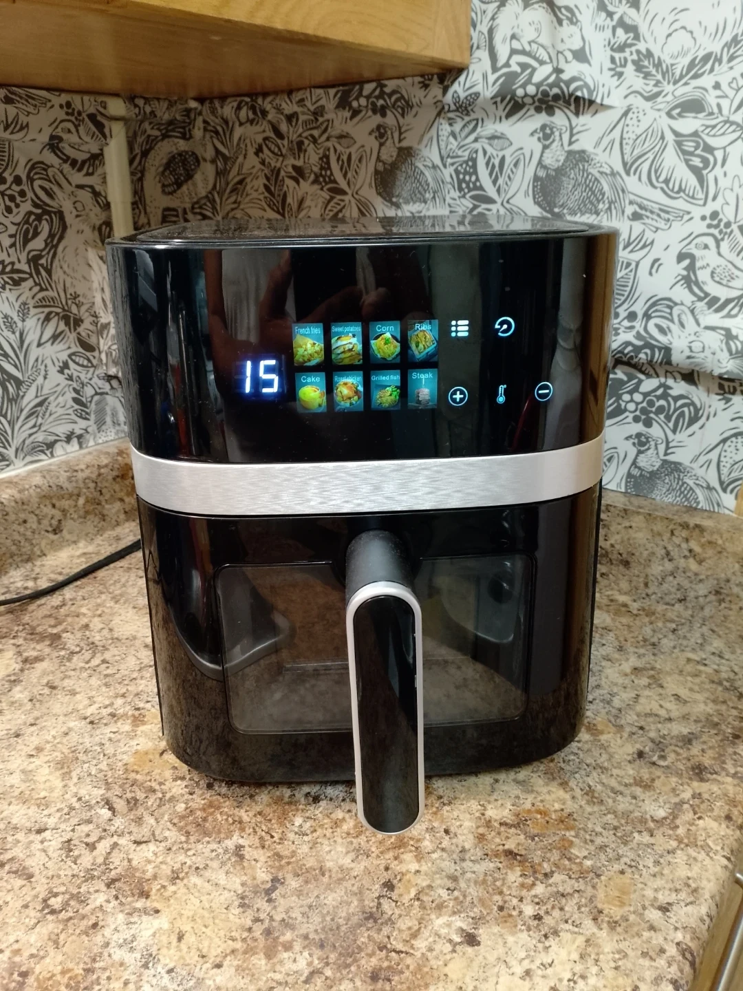 Black Air Fryer with Digital Display - photo 2