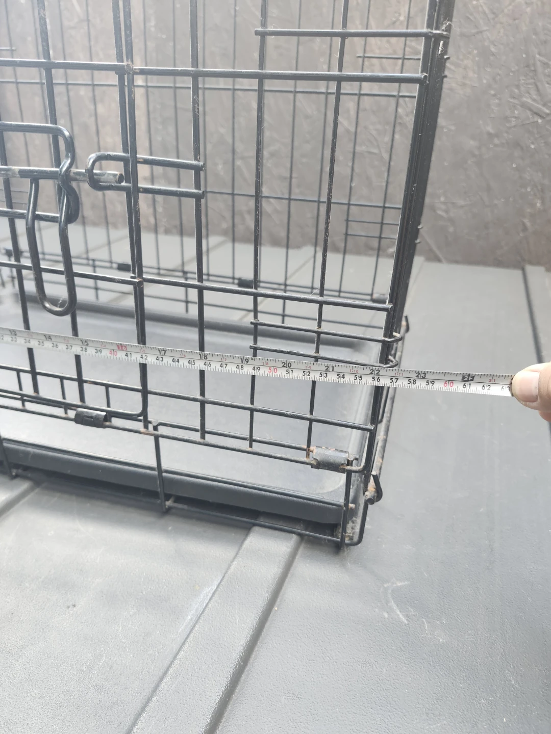 Black Wire Pet Dog Crate - photo 3