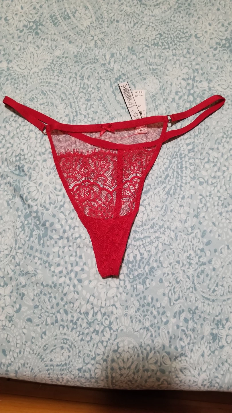 Victoria's Secret Lace Thong Red