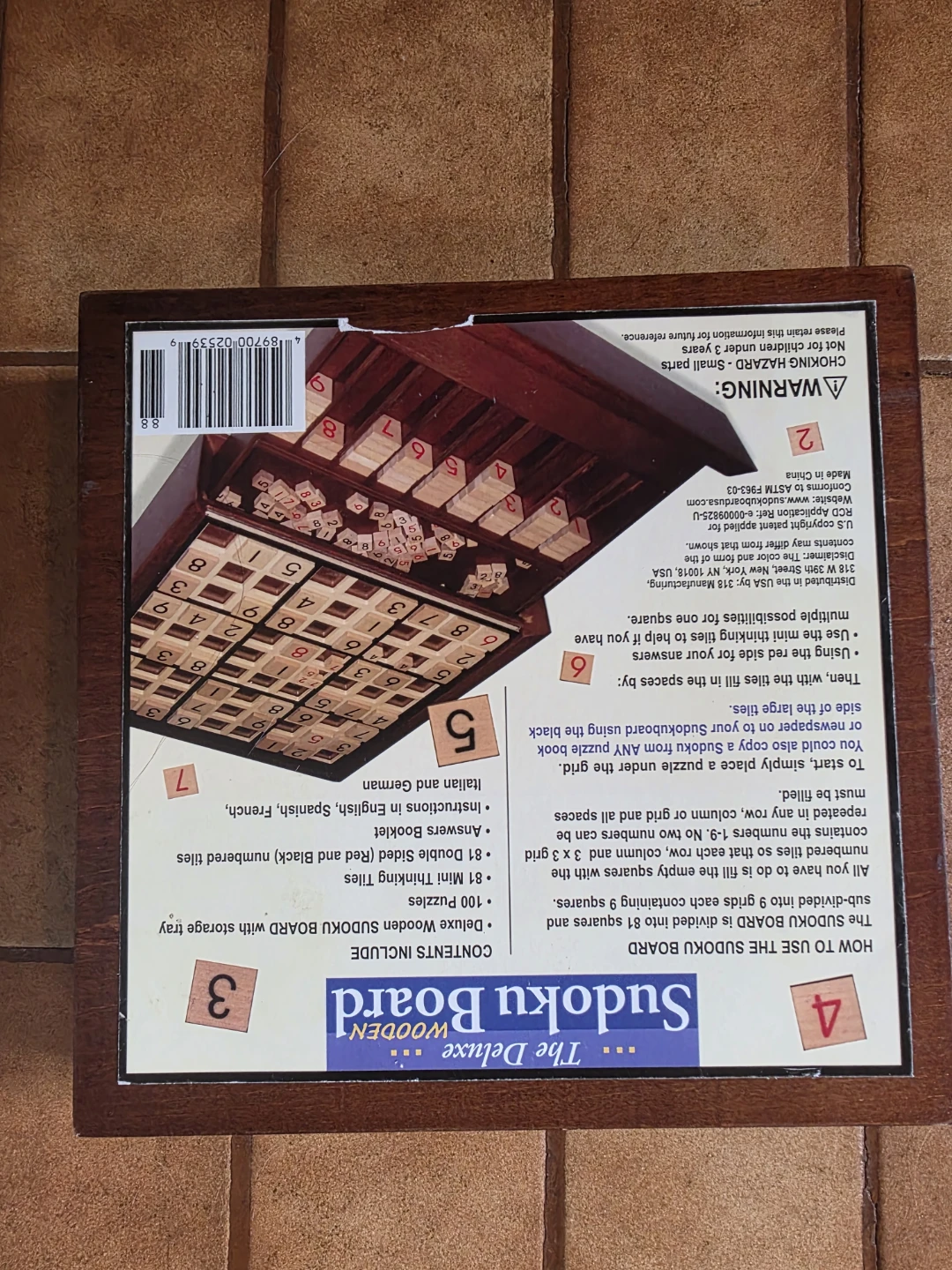 The Deluxe Sudoku Wooden Board Game