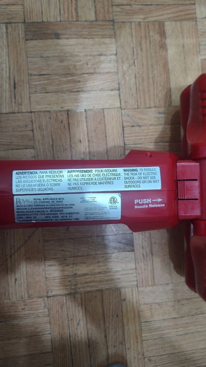 Dirt Devil Vibe 3-in-1 Corded Stick Vacuum (SD20020) - Red - photo 5