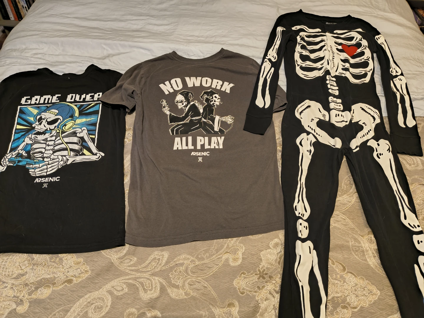 Arsenic T-Shirts and Skeleton Onesie
