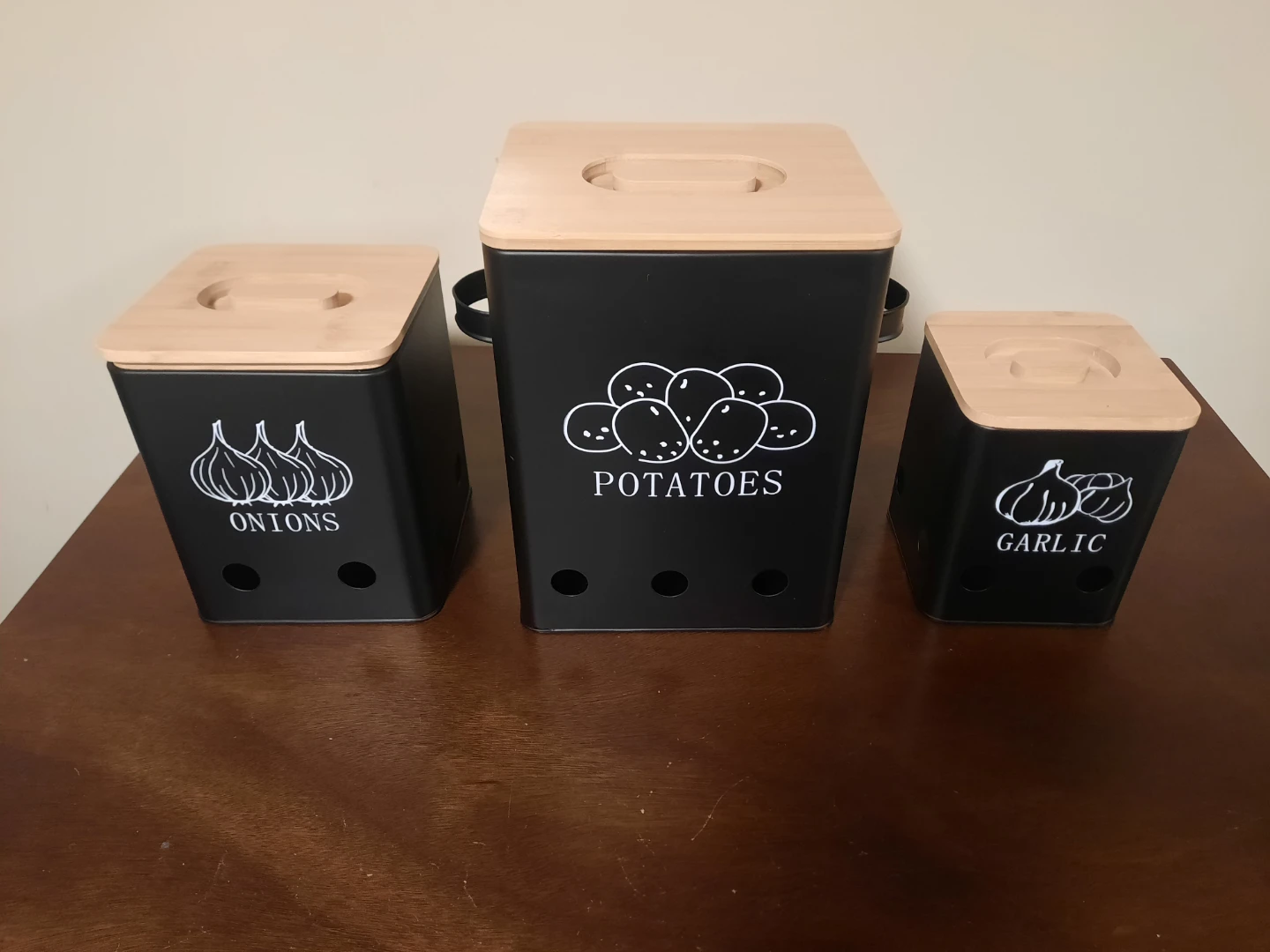 3 Pack Vegetable Storage Tins - photo 2