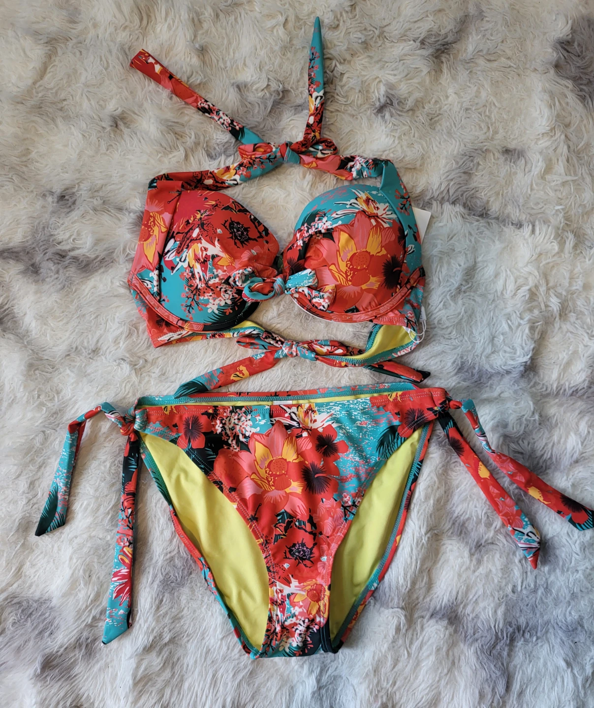 New Medium Floral Bikini Set - photo 2
