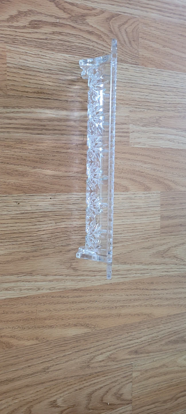 Vintage Crystal Glass Relish or Olive Tray - photo 2