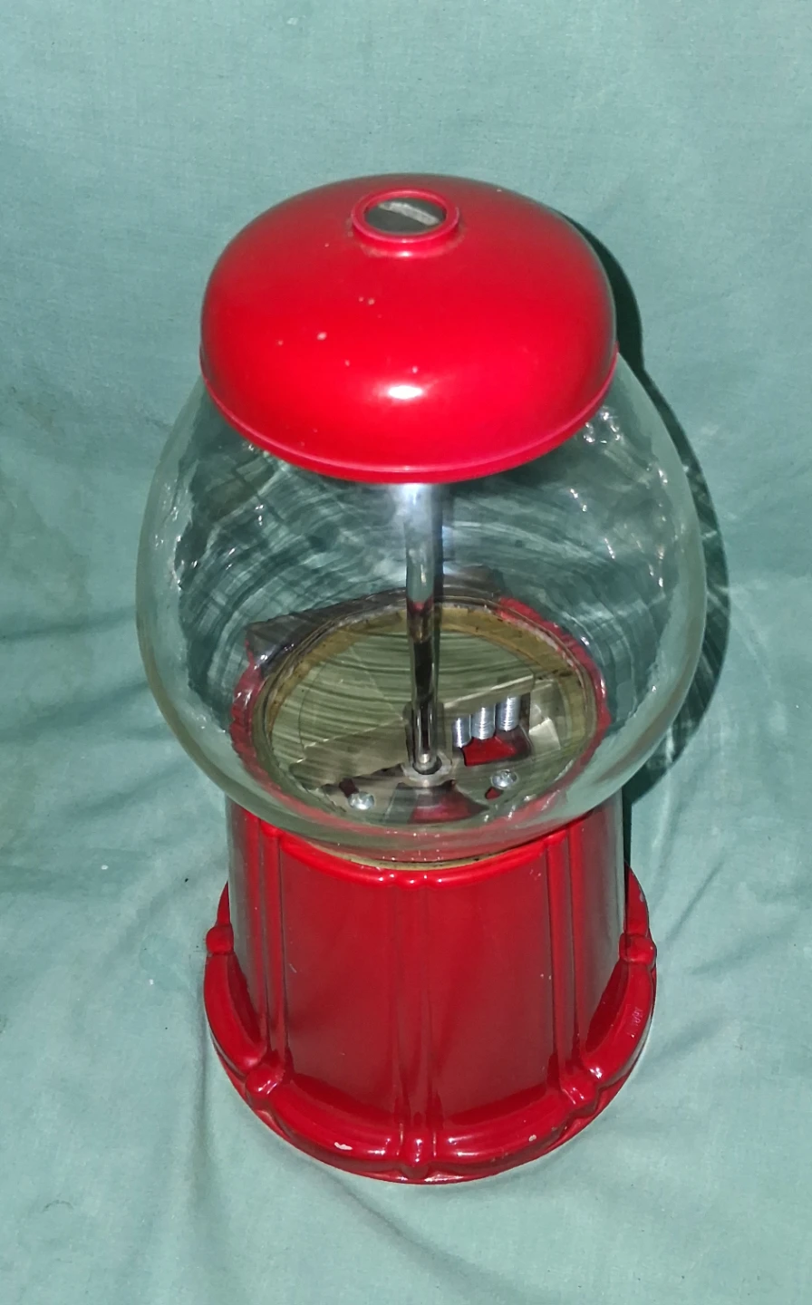 Vintage Look Red Carousel Gumball Machine Takes Quarters - photo 4