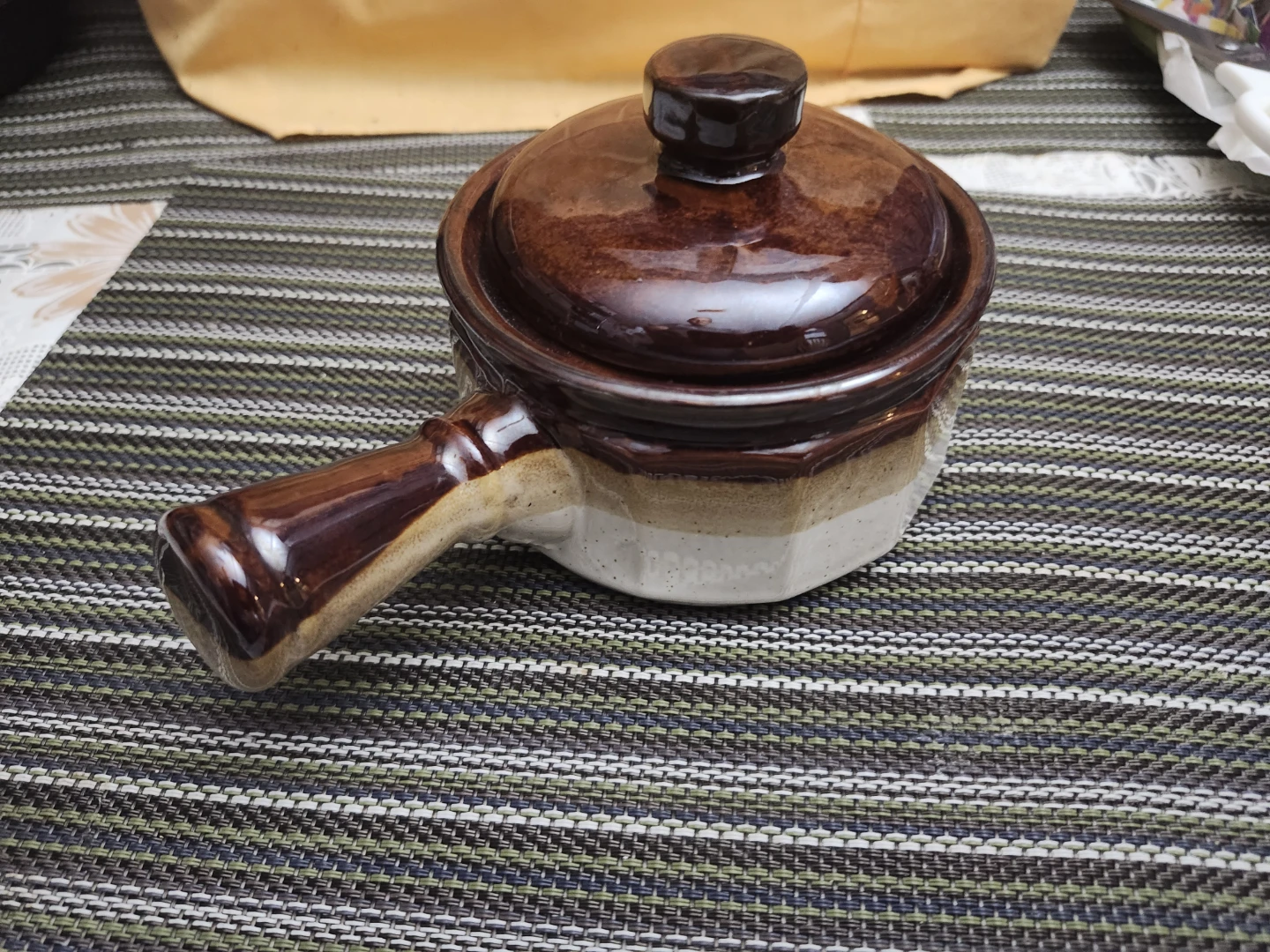 Small Ceramic Onion Soup Crock