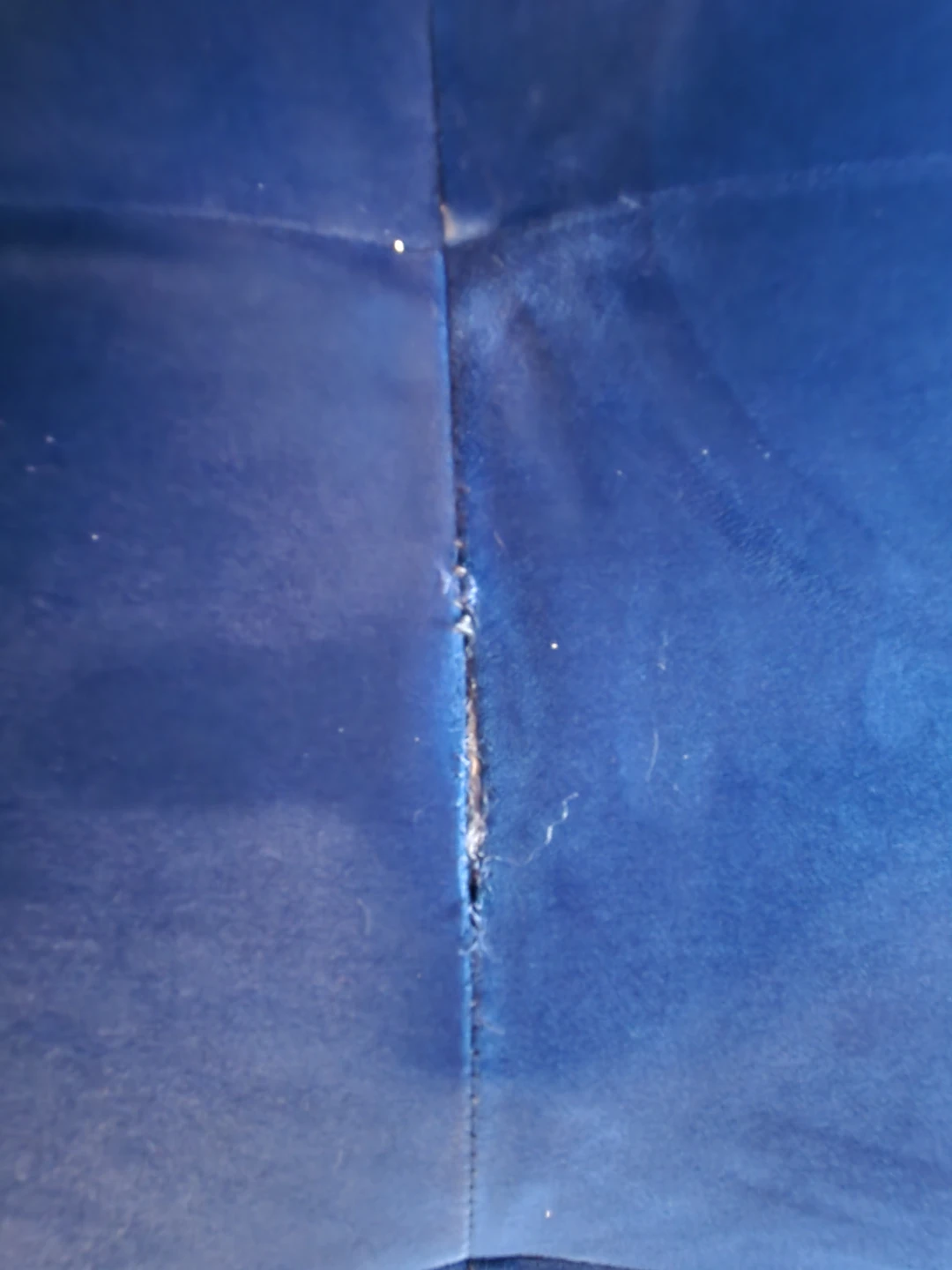 Blue Velvet Three-seater Sofa - photo 5