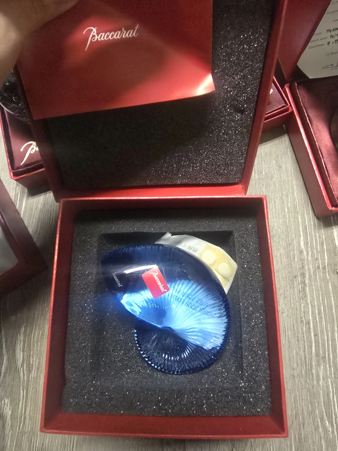 Baccarat Blue Crystal Decorative Object