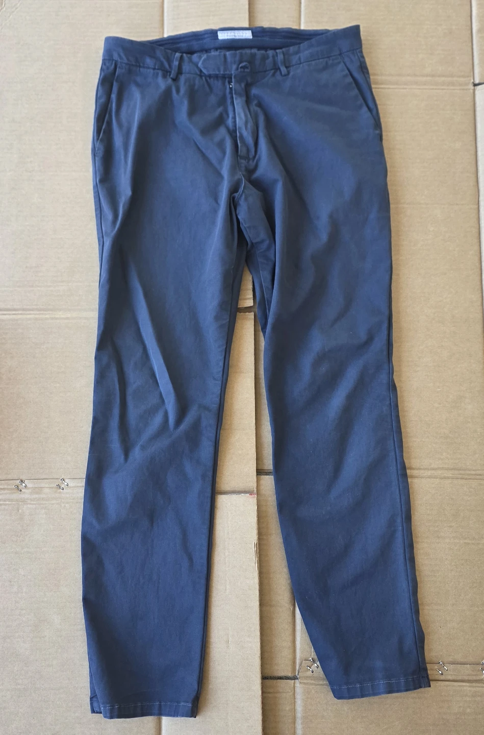Luca Faloni Men's Navy Chinos(Waist 34)