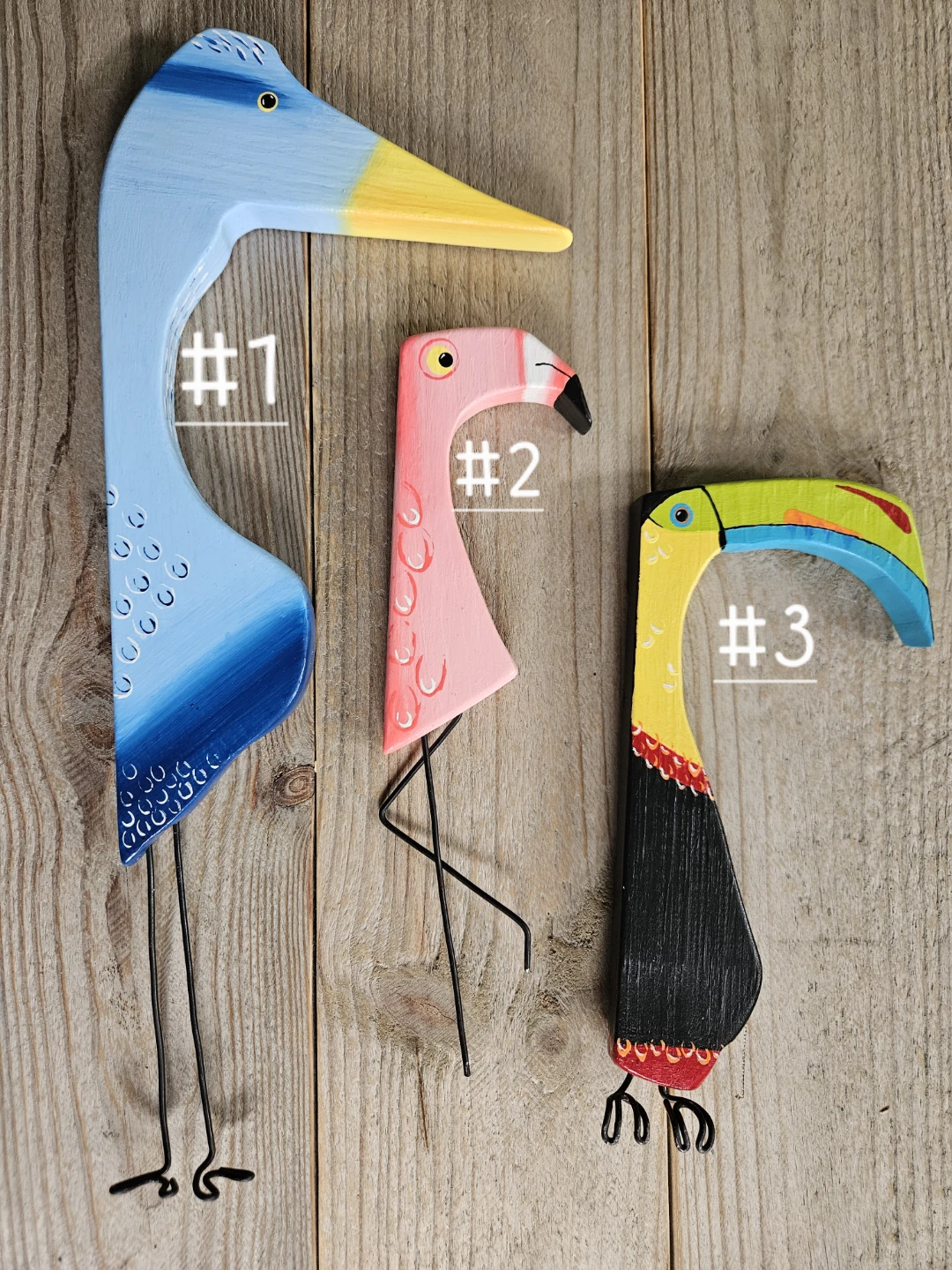 Funky Wooden Birds