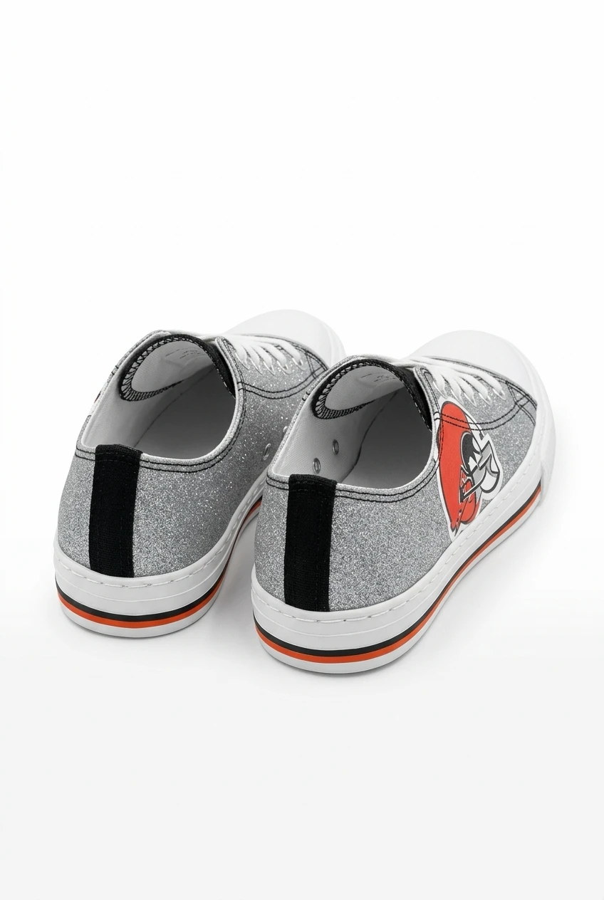 FOCO Cleveland Browns Women's Glitter Sneakers - photo 3