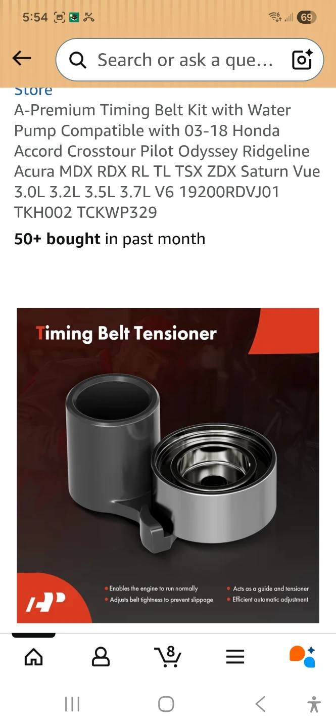 A-Premium Timing Belt Kit with Water Pump - photo 4