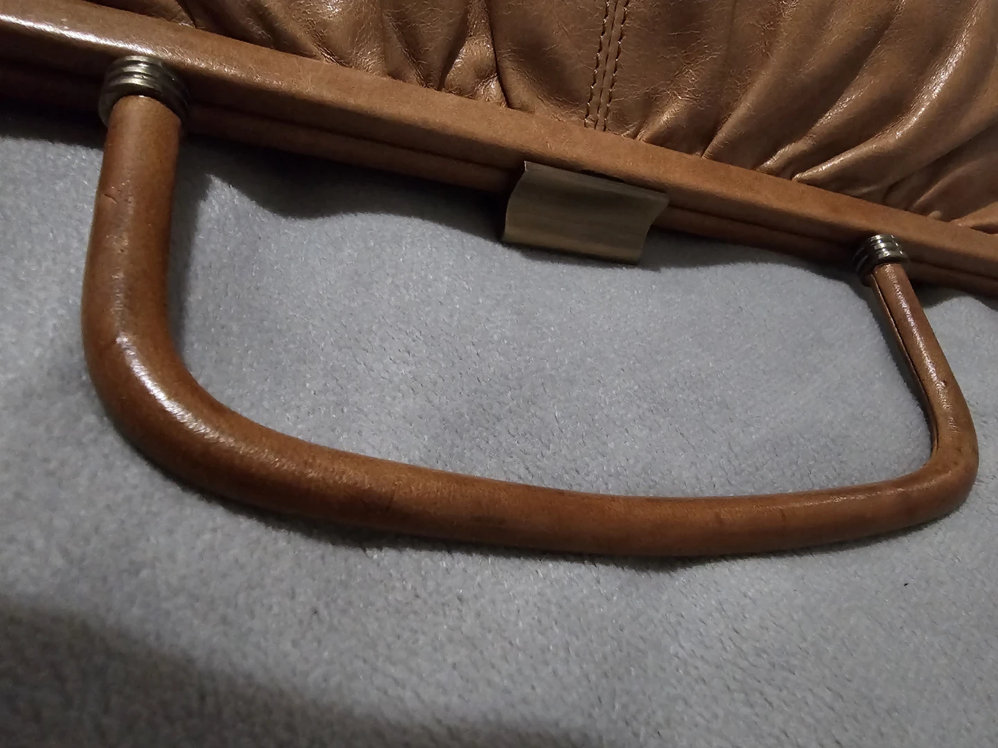 Vintage Tan Clutch Bag - photo 5