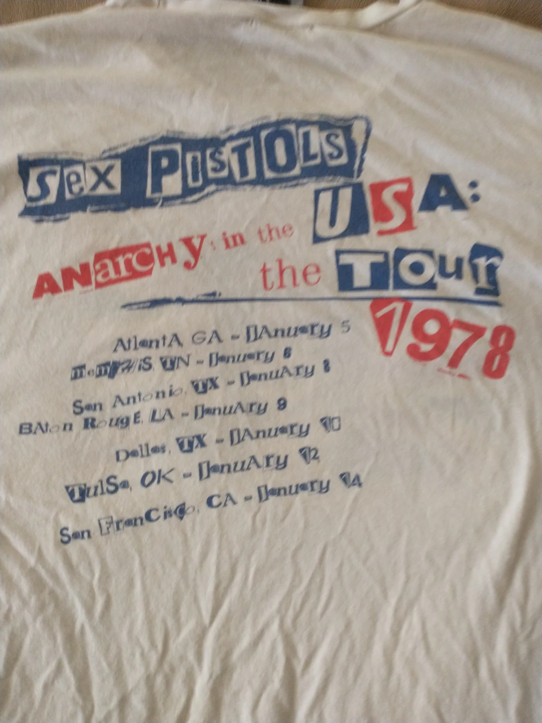 Sex Pistols XL T-Shirt  1978 Anarchy in the USA - photo 5