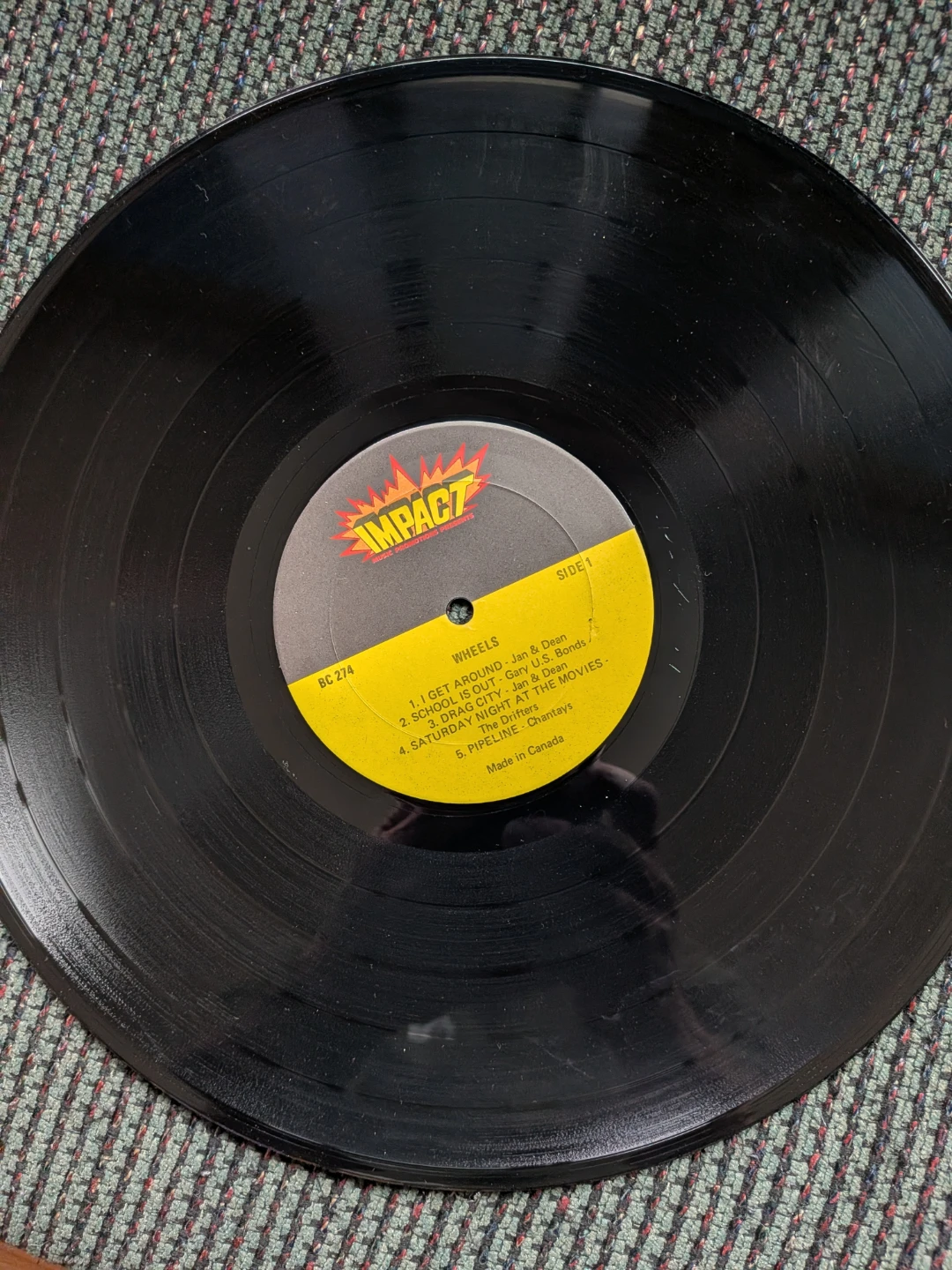 Wheels Original Artists Canadian Vinyl LP Impact BC 274 - photo 3