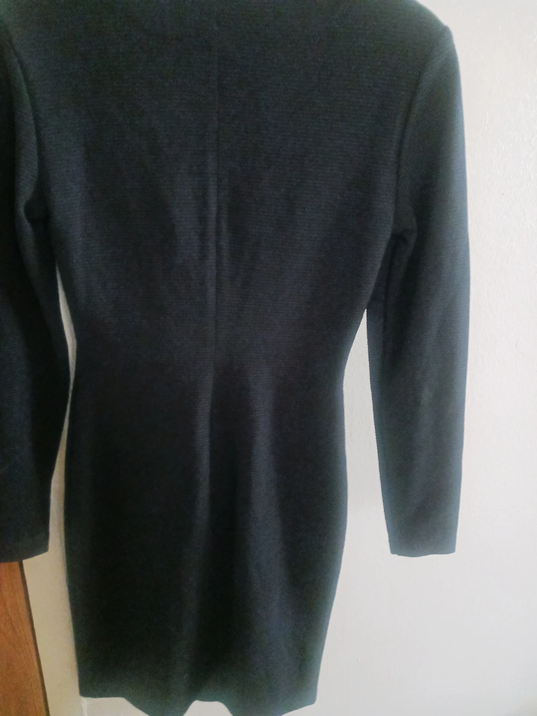 🏈 Dawn Joy Fashions Black Long Sleeve Button-Front Dress - photo 3