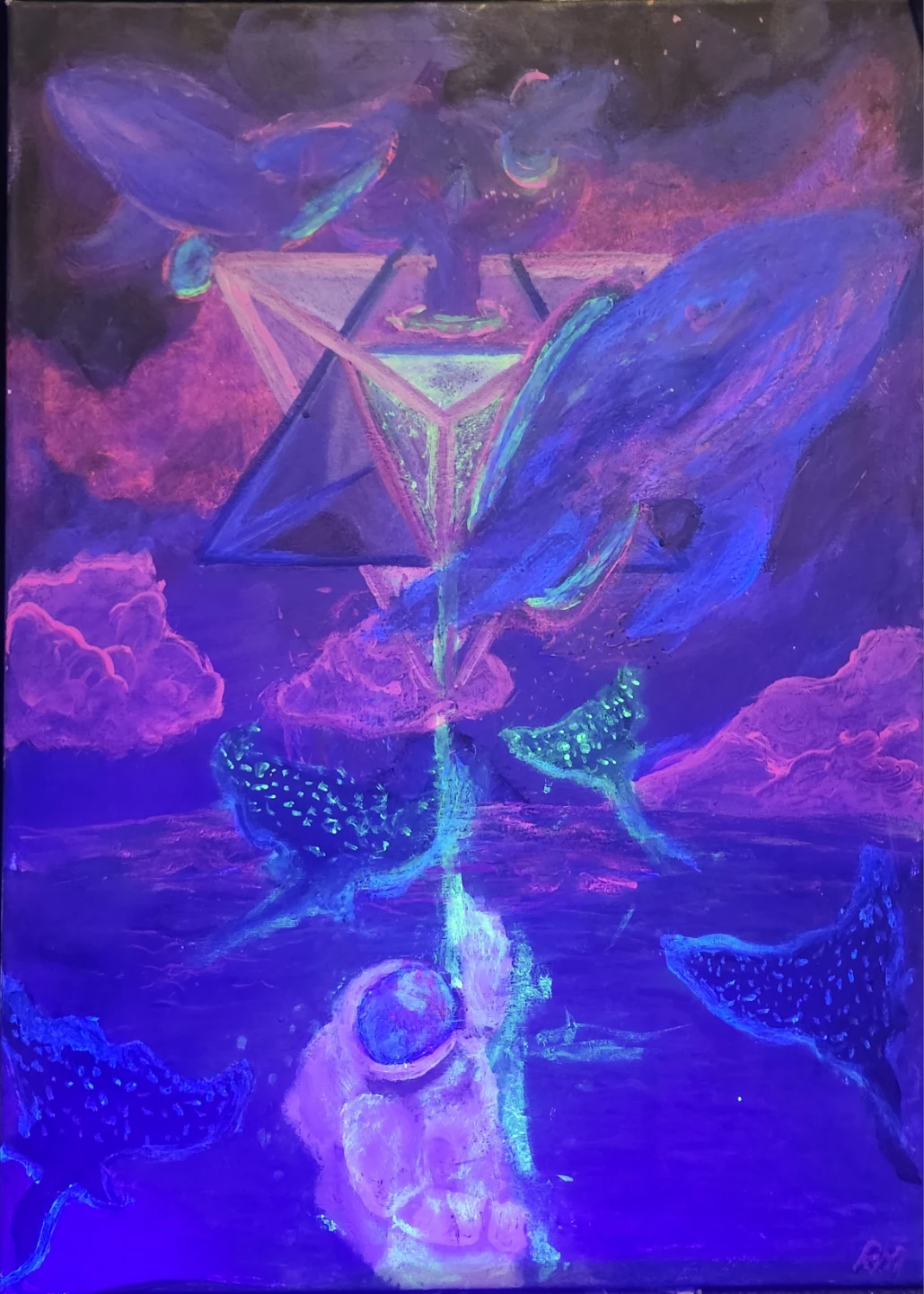 Blacklight Reactive Canvas Art - photo 2