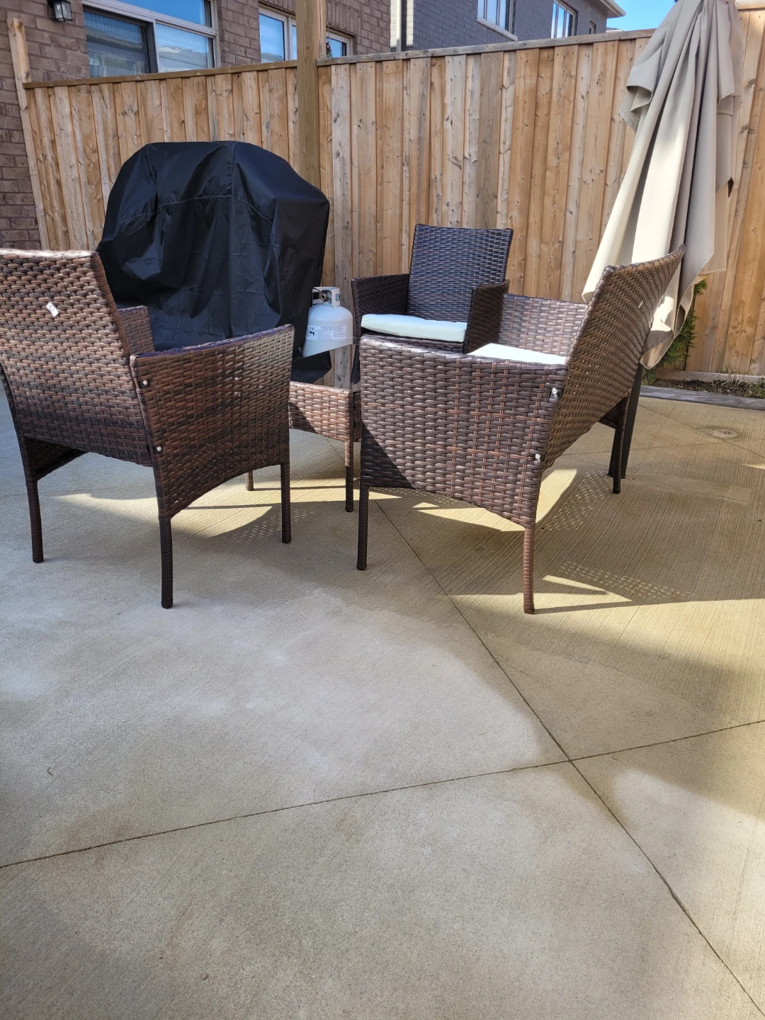 Wicker Patio Set with Loveseat, Chairs, and Coffee Table - photo 4