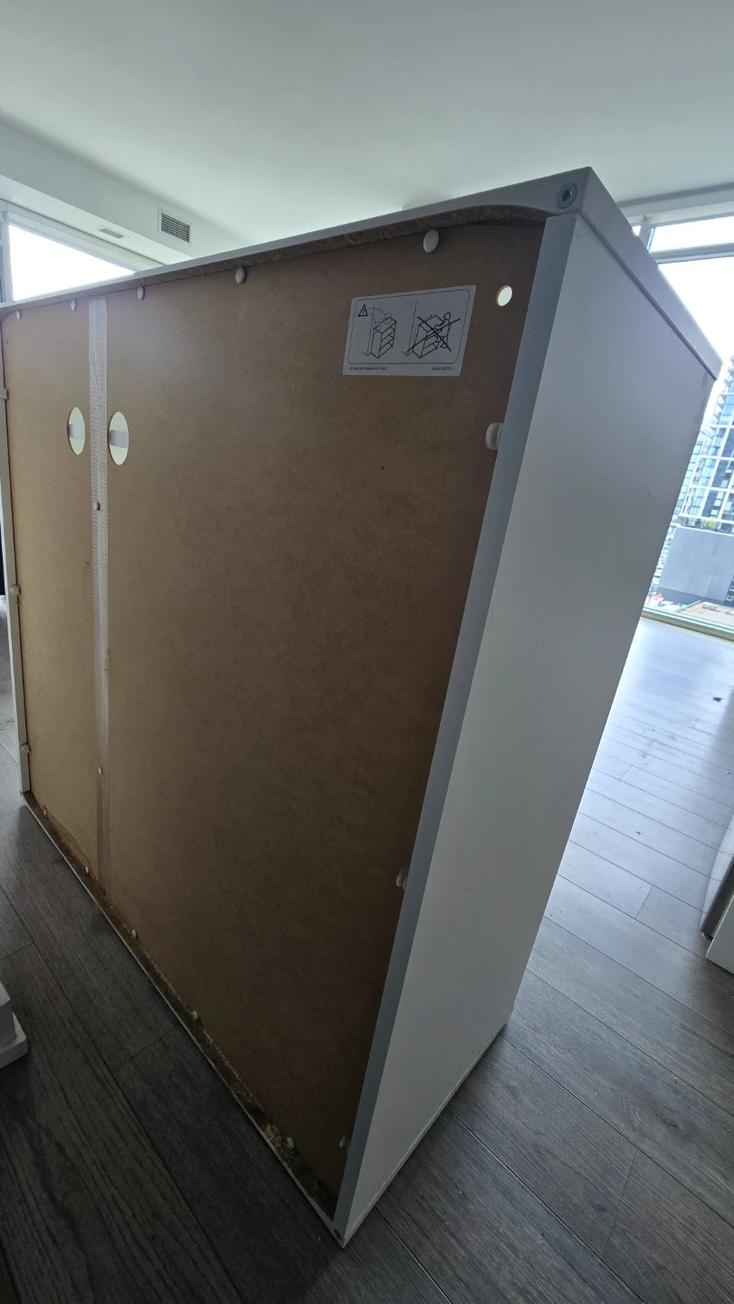 IKEA VIHALS White Shelving Unit / Cabinet - photo 3