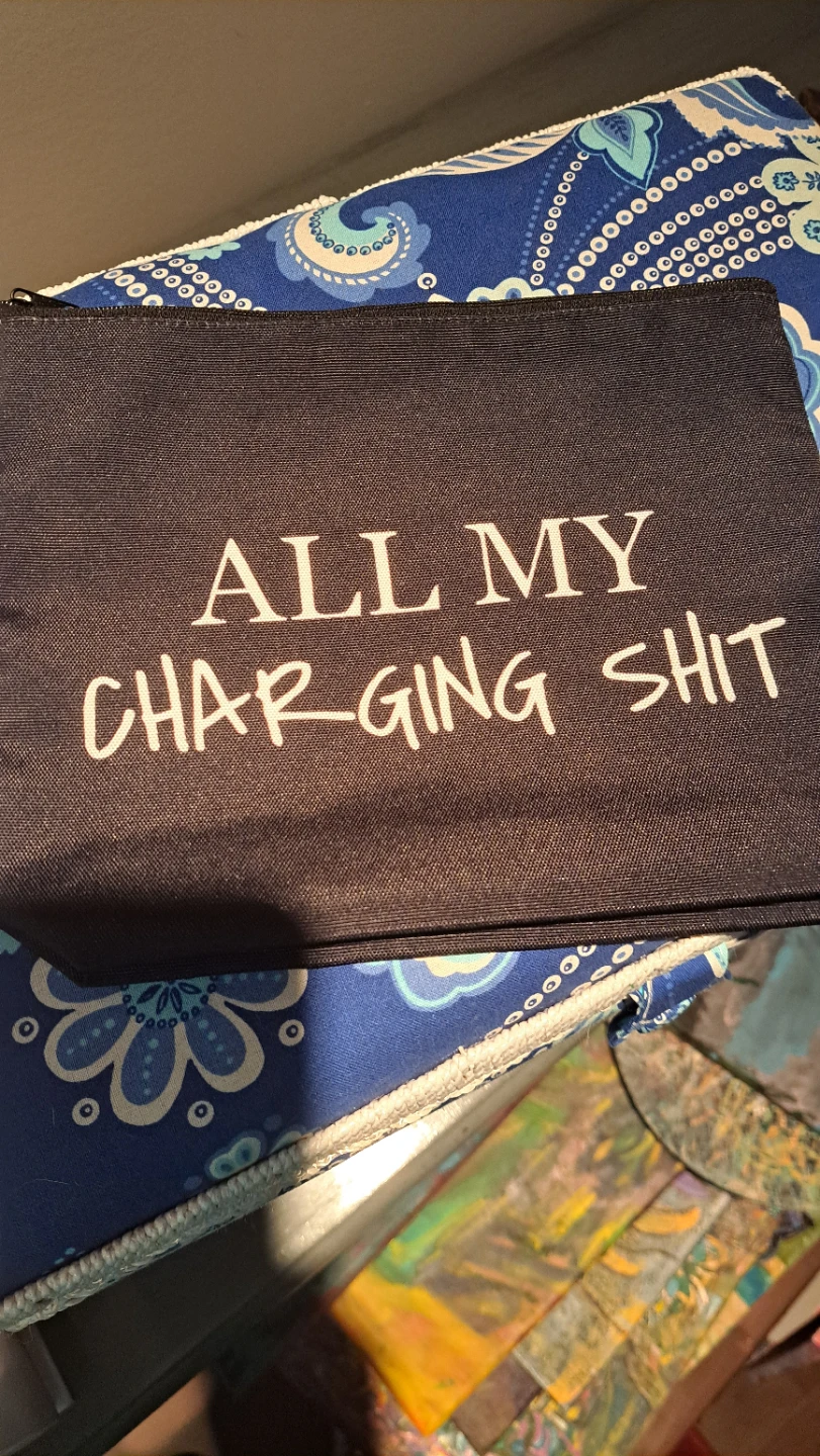 Black Zippered Organizer Pouch - photo 2