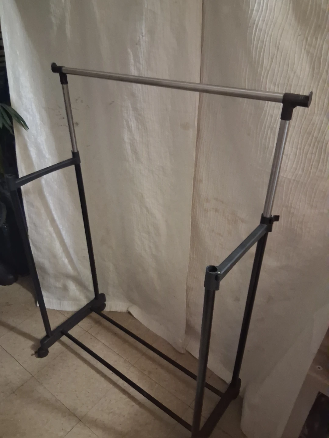 Metal and Plastic Garment Clothing Rack - photo 2