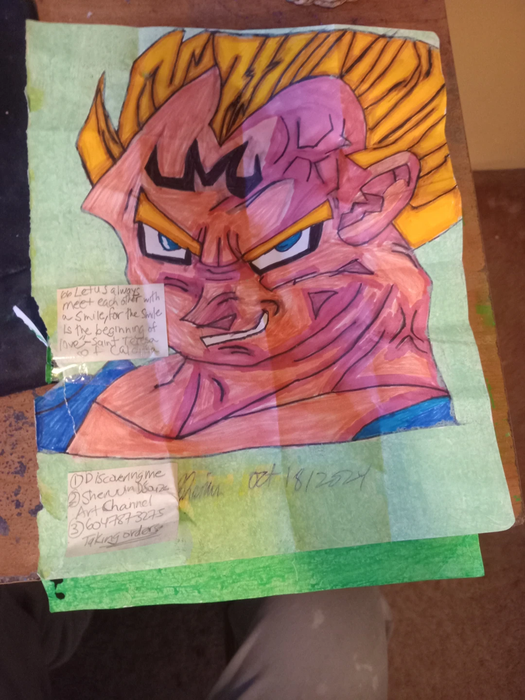 DRAGON BALL Z CHARACTER DRAWINGS BY CUSTOM ARTIST - photo 3