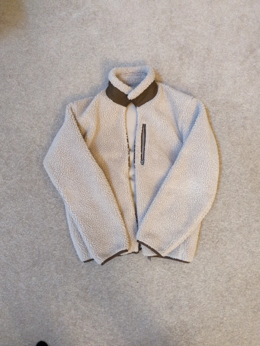 Uniqlo Fleece Jacket - Beige - Size M