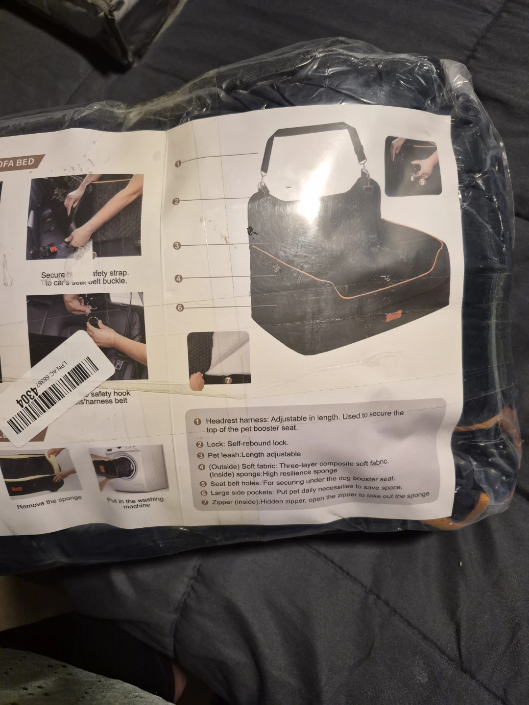 Pet Booster Seat Sofa Bed