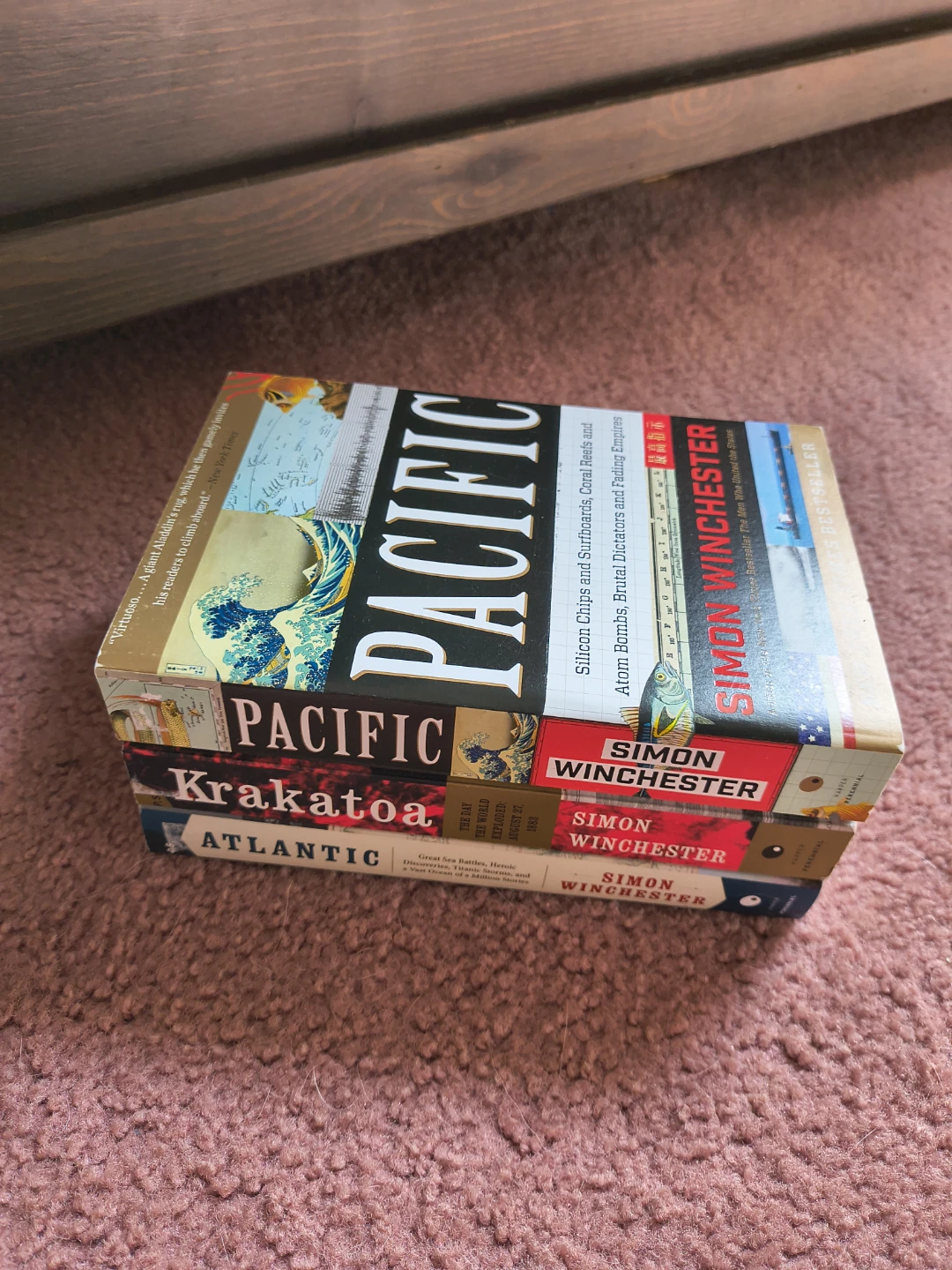 Simon Winchester Books: Pacific, Krakatoa, Atlantic