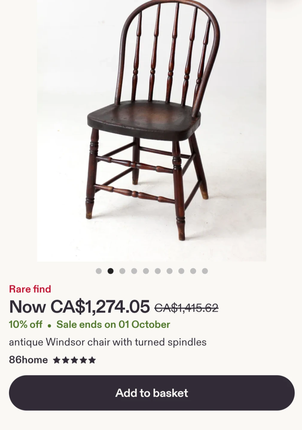 Antique Wooden Windsor-style Chair