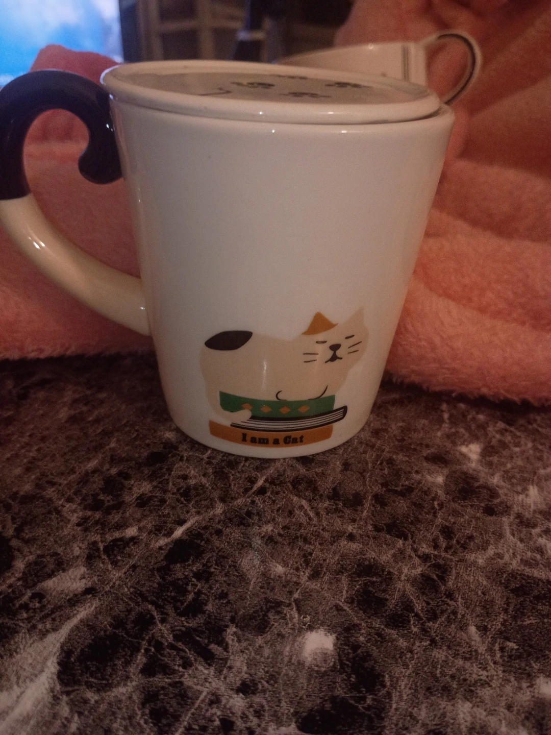 I am a Cat ceramic mug with lid - photo 4