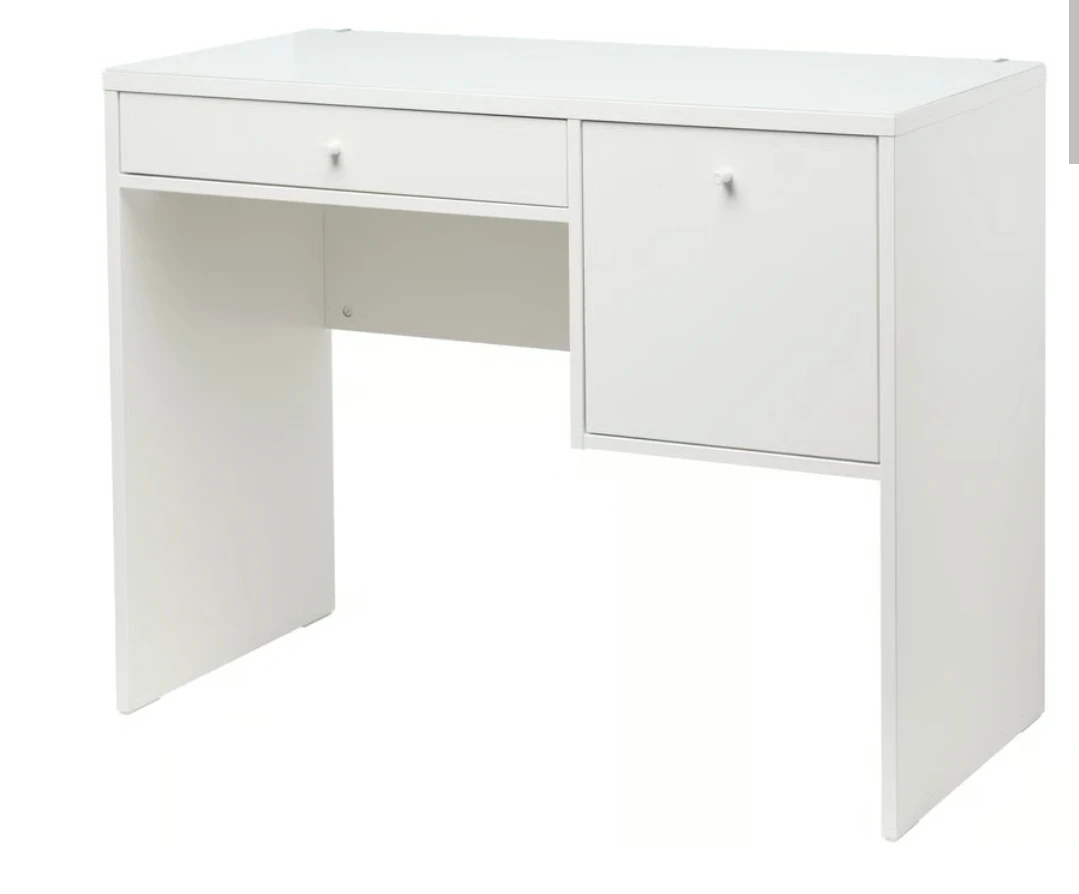 White Vanity Table with Mirror - photo 5